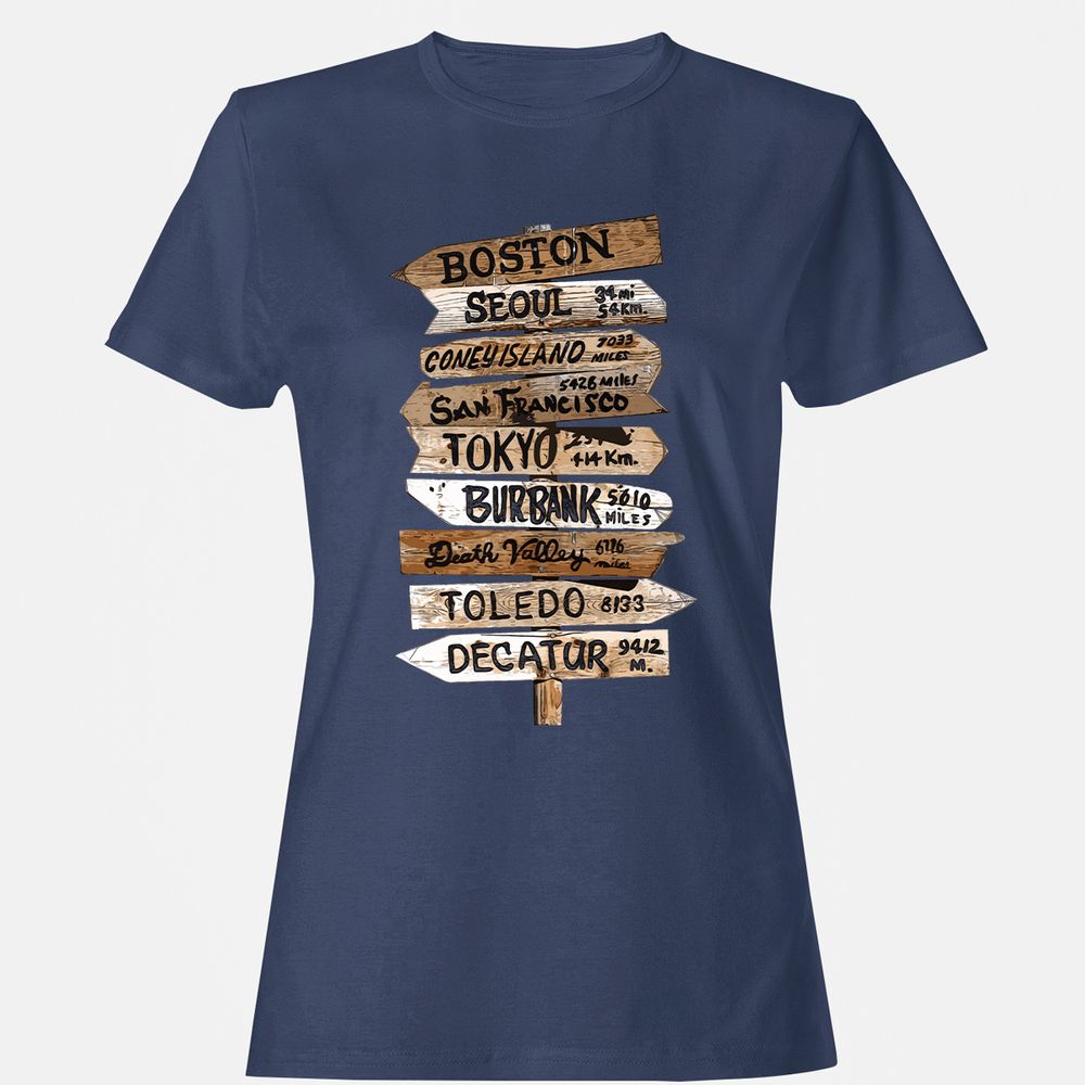 Women's T-Shirt - VGWEPE44 - Navy - 10