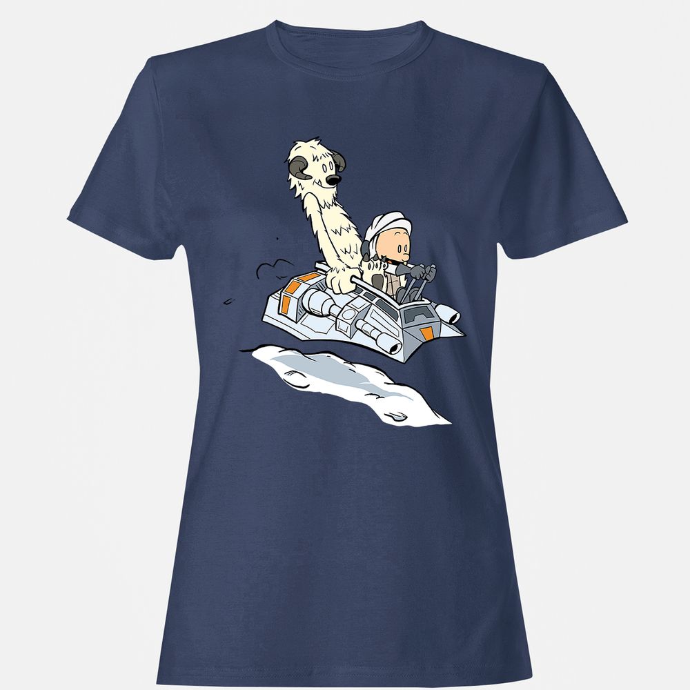 Women's T-Shirt - XGZ7QVV4 - Navy - 10
