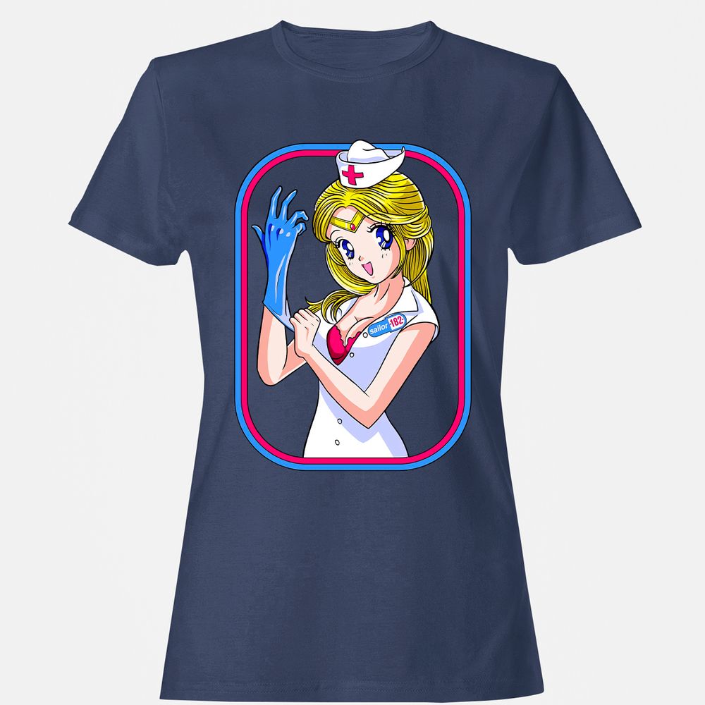 Women's T-Shirt - UMQHJGJN - Navy - 10