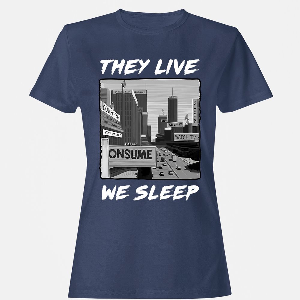 Women's T-Shirt - CR95SDLK - Navy - 10