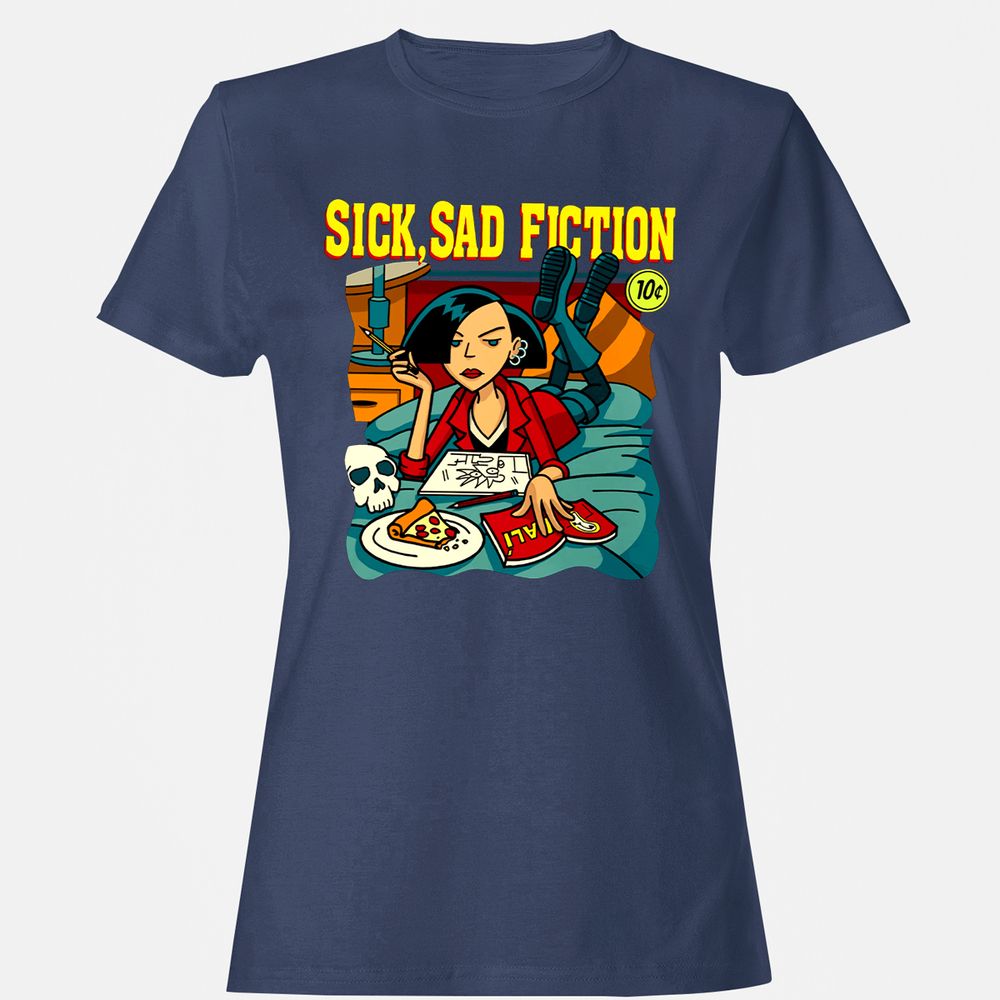 Women's T-Shirt - 6RV492SH - Navy - 10