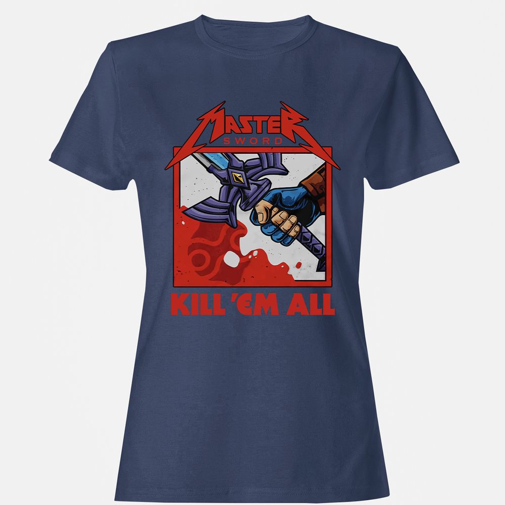 Women's T-Shirt - X6ZE8FKG - Navy - 10