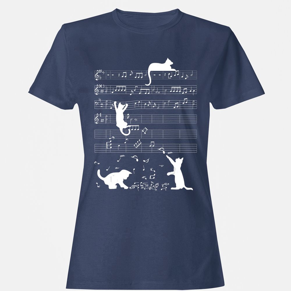 Women's T-Shirt - 74F1DCCZ - Navy - 10