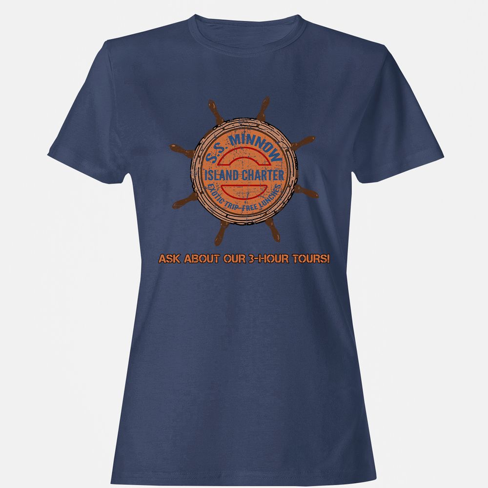 Women's T-Shirt - ZAHDH8EL - Navy - 10