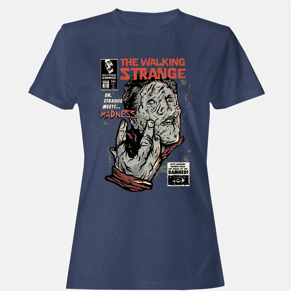 Women's T-Shirt - GQ141KCZ - Navy - 10