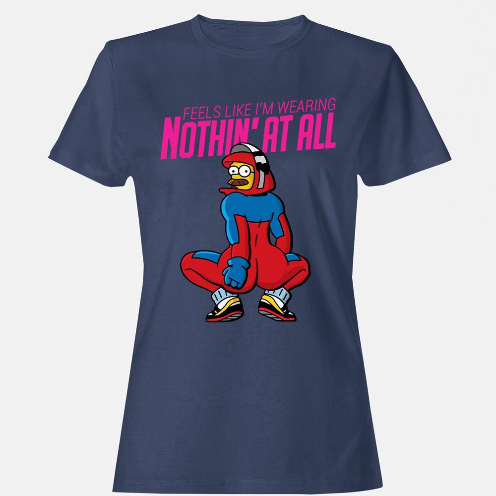Women's T-Shirt - J917FZ2N - Navy - 10