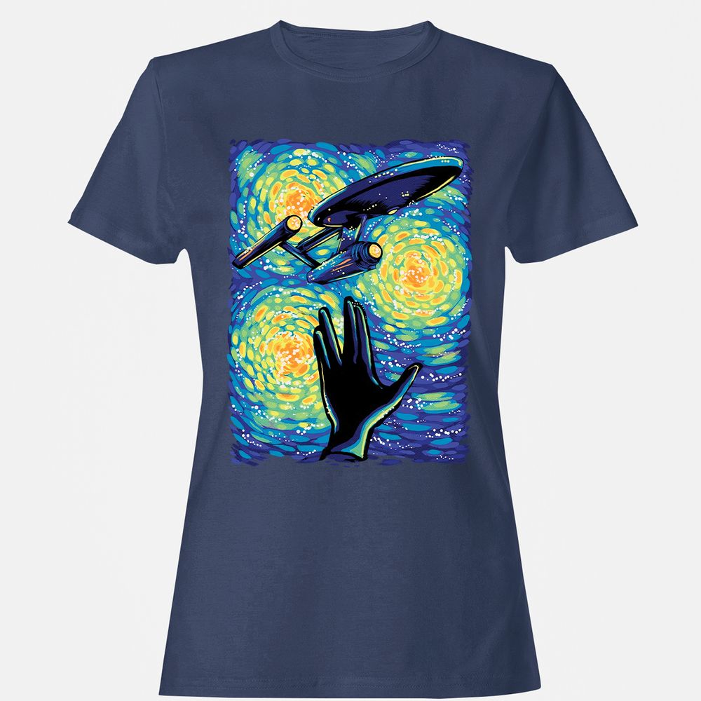 Women's T-Shirt - 8UNJM1QY - Navy - 10