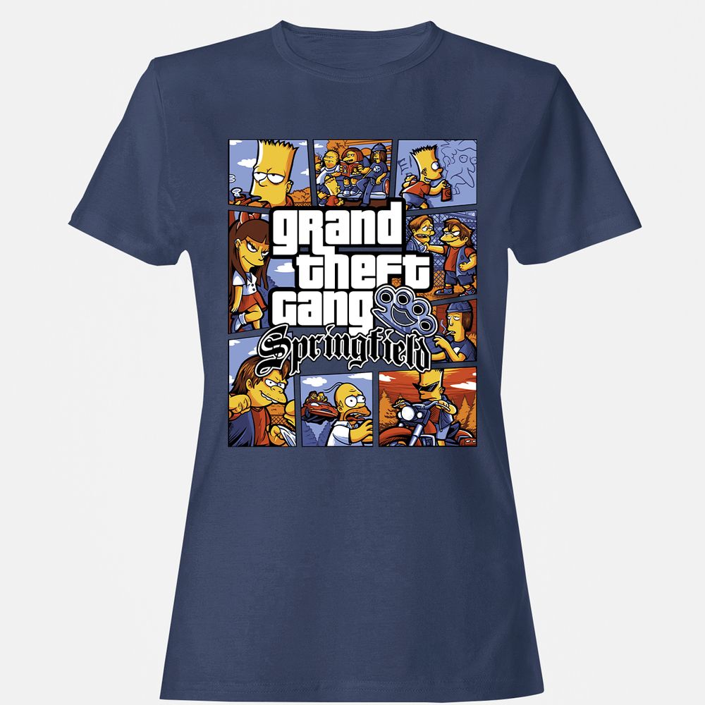 Women's T-Shirt - 2U7DKQSM - Navy - 10