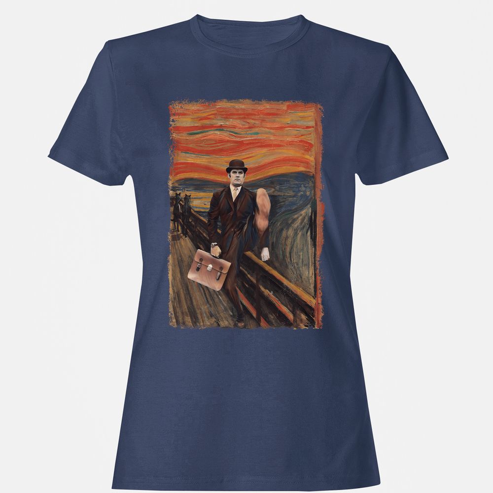 Women's T-Shirt - XUJ7U8VM - Navy - 10