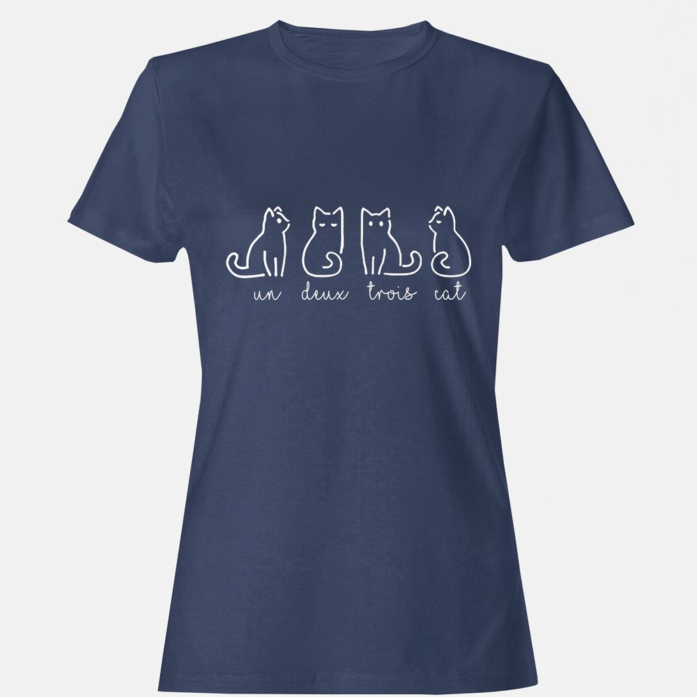 Women's T-Shirt - QFMMNEUU - Navy - 10