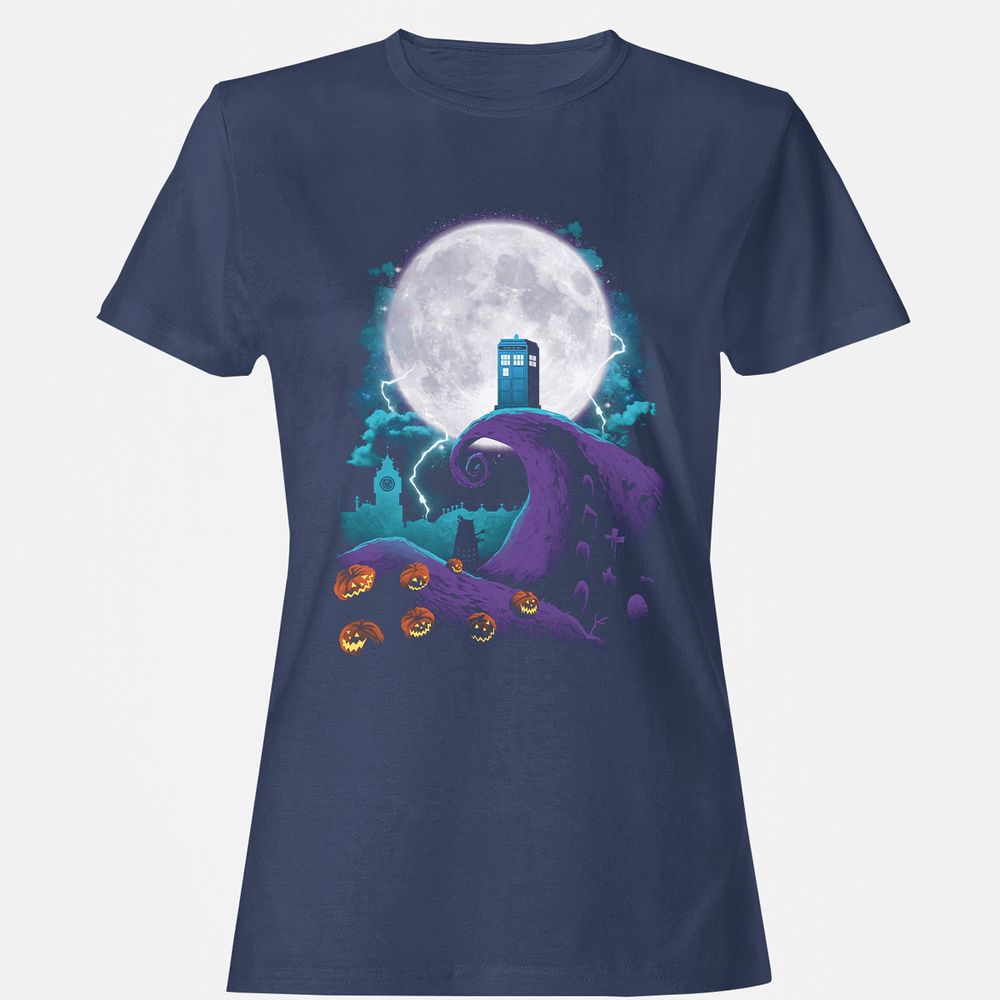 Women's T-Shirt - 3PFLHUX4 - Navy - 10