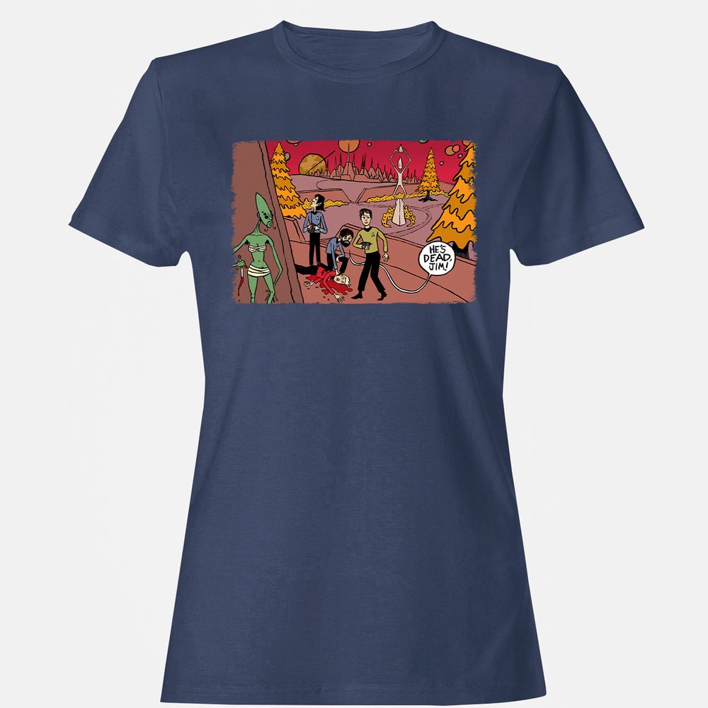 Women's T-Shirt - FJ17YBLH - Navy - 10