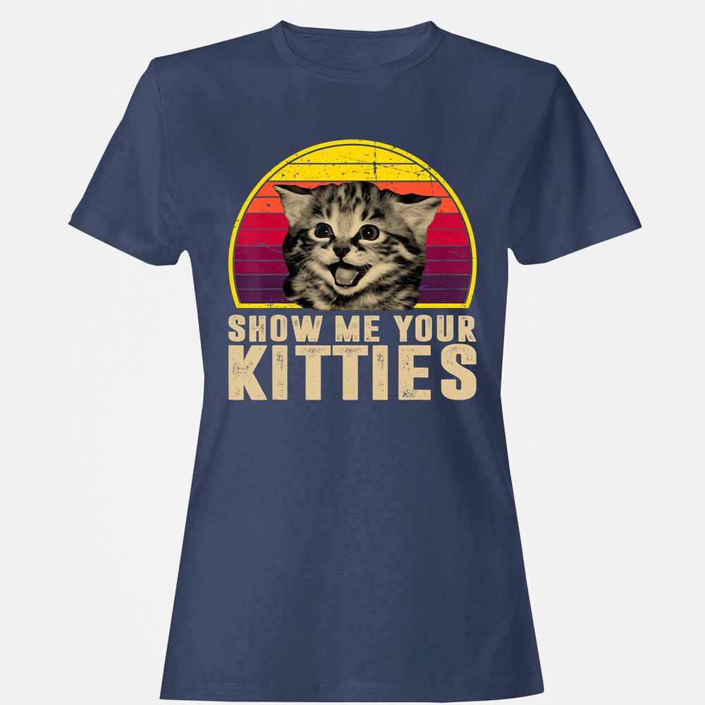 Women's T-Shirt - QCC5HCFR - Navy - 10