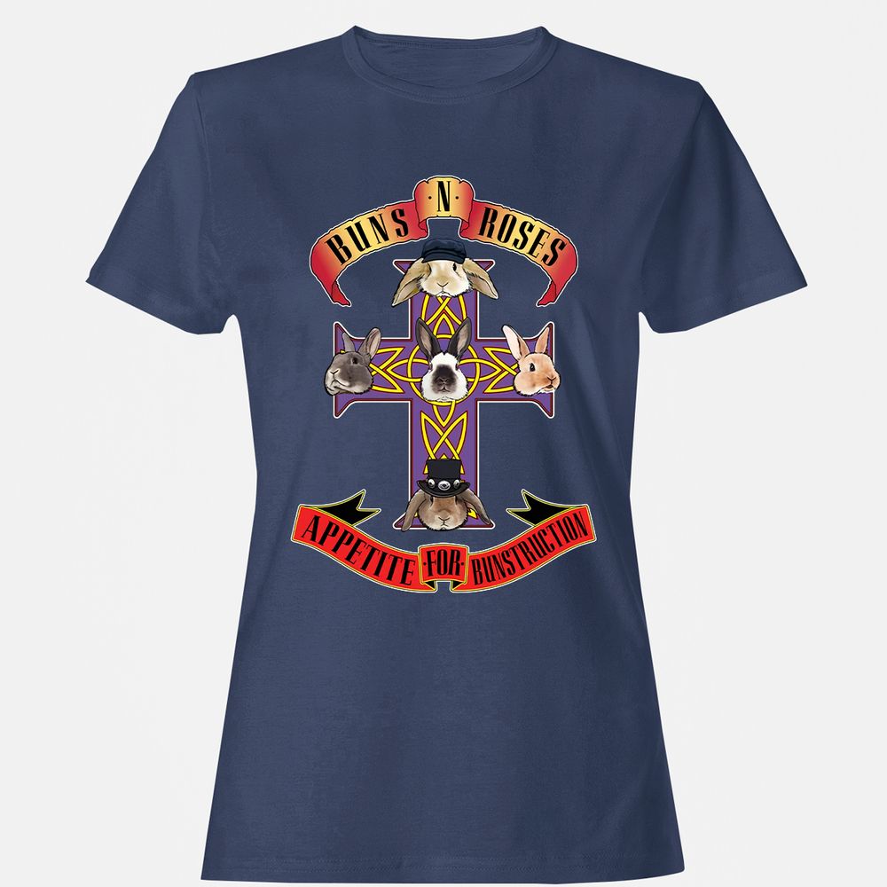 Buns and Roses - Navy - 10