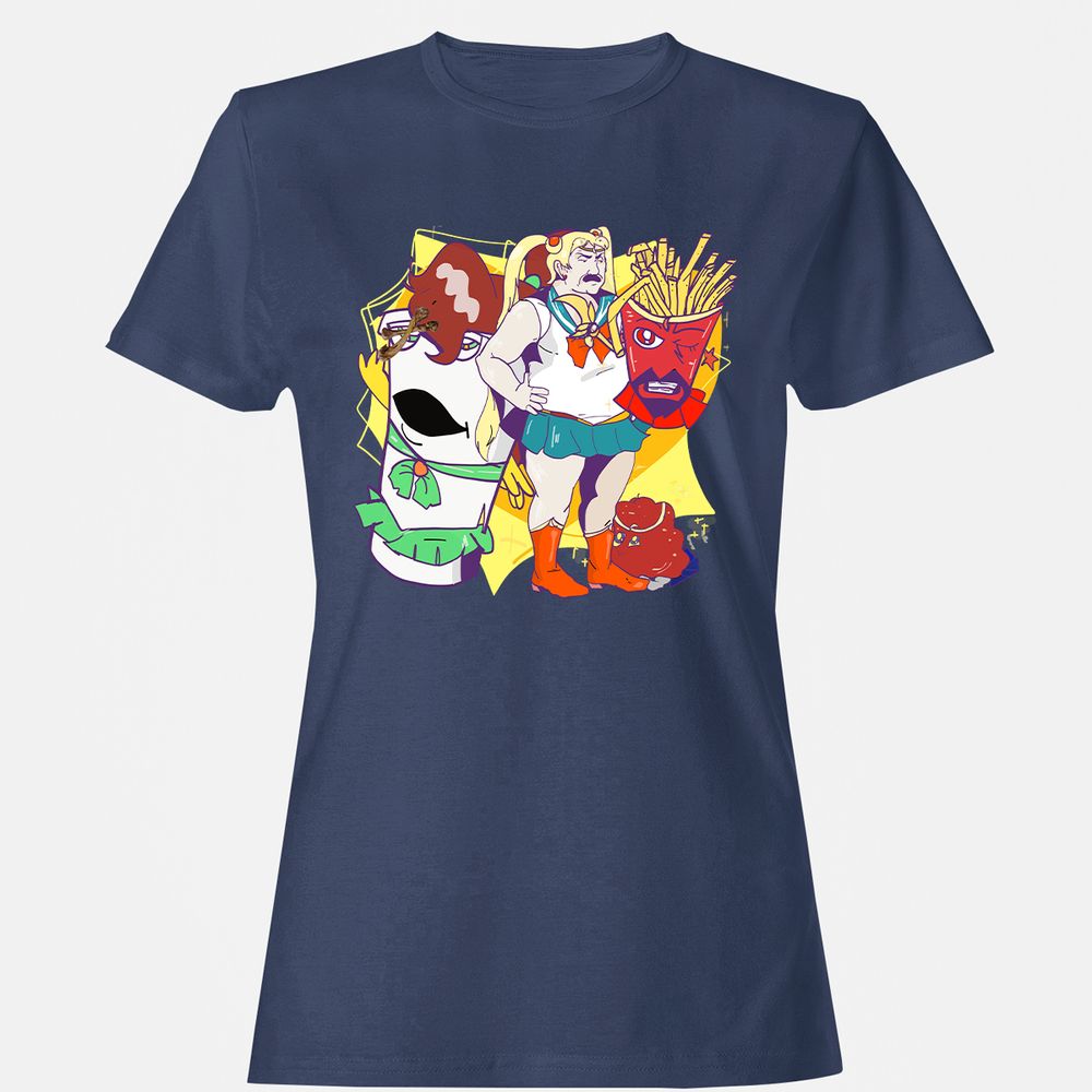 Women's T-Shirt - 7Y2UB47Q - Navy - 10