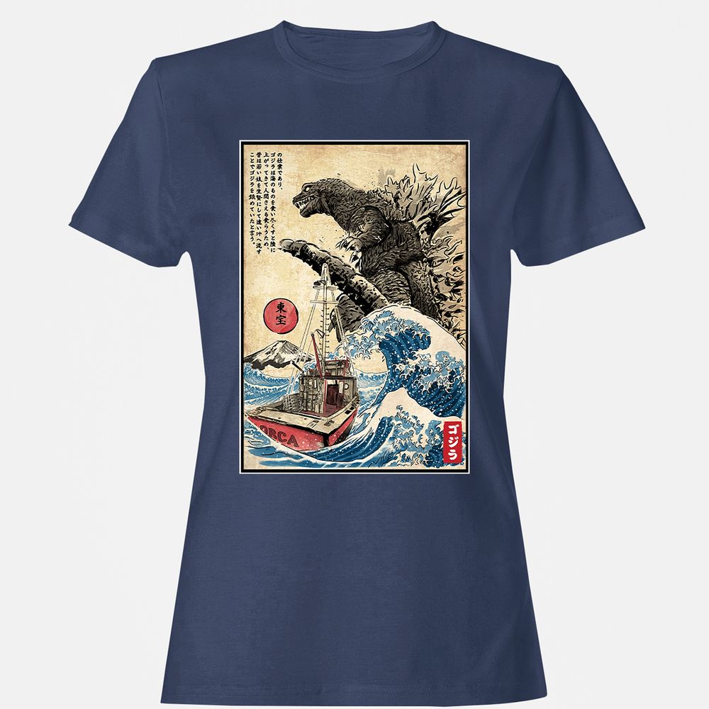 Women's T-Shirt - MZWRDXGC - Navy - 10
