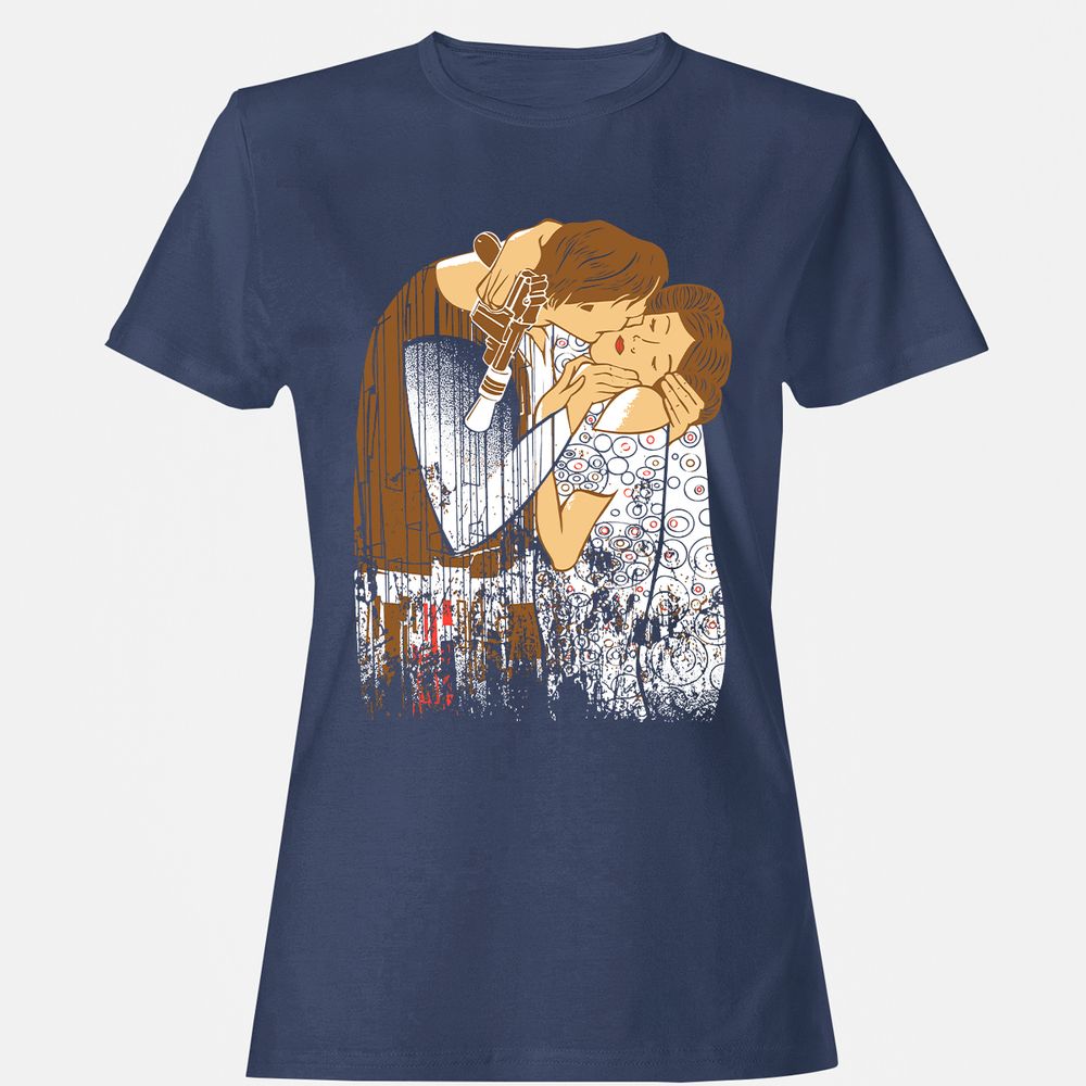 Women's T-Shirt - 8A13H4EQ - Navy - 10