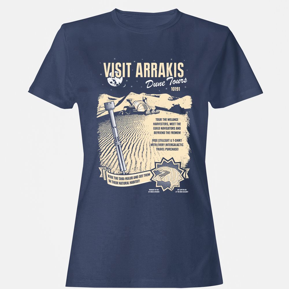 Women's T-Shirt - D3C3RZQY - Navy - 10