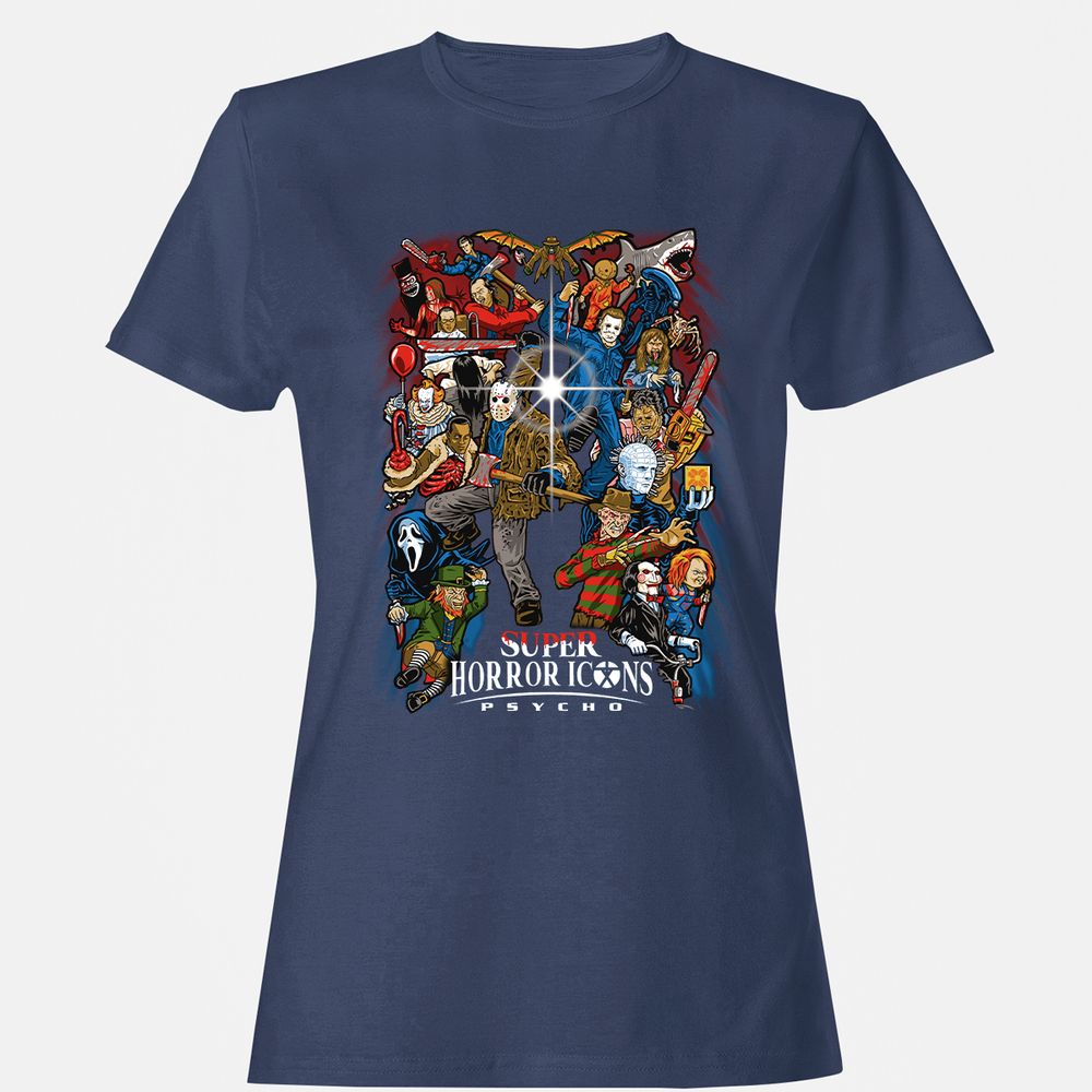 Women's T-Shirt - X6X9L9U6 - Navy - 10