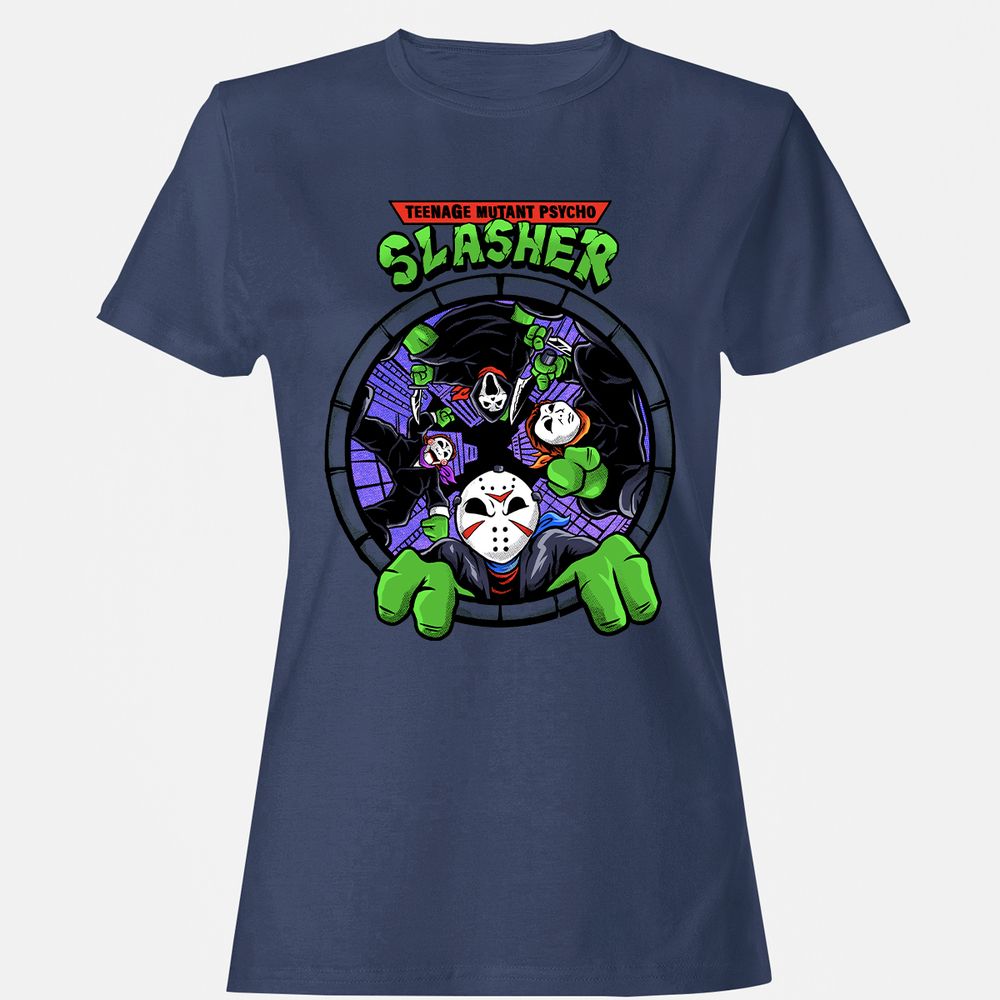 Women's T-Shirt - MG63455P - Navy - 10