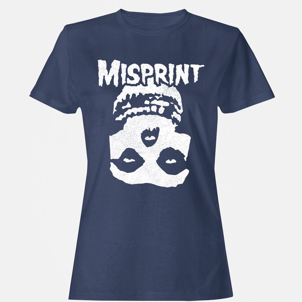 Women's T-Shirt - 3DR2QZ7Y - Navy - 10