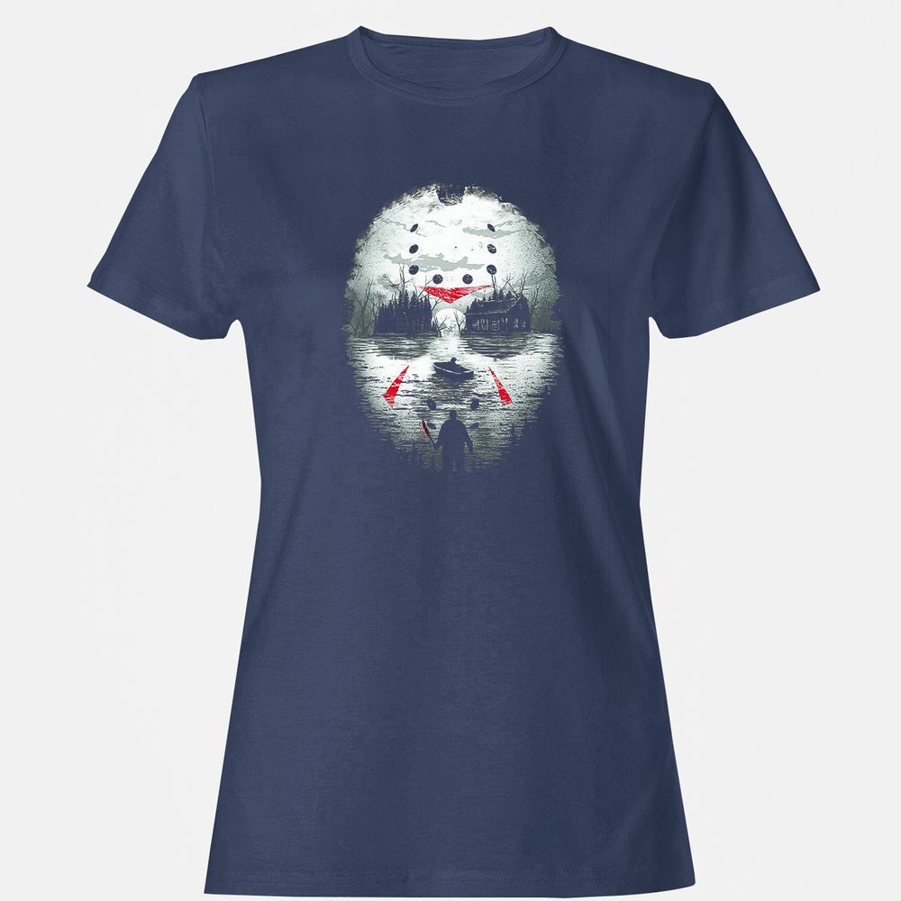 Women's T-Shirt - H9V6RFNX - Navy - 10