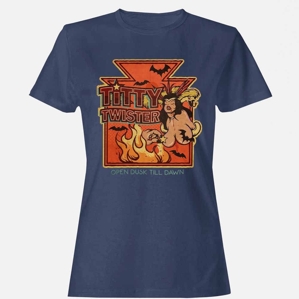 Women's T-Shirt - QAFDMJAM - Navy - 10