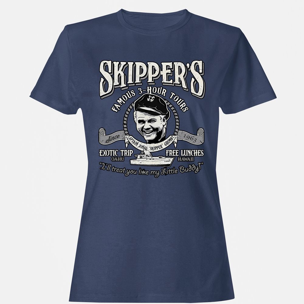 Women's T-Shirt - C7PJDB8A - Navy - 10