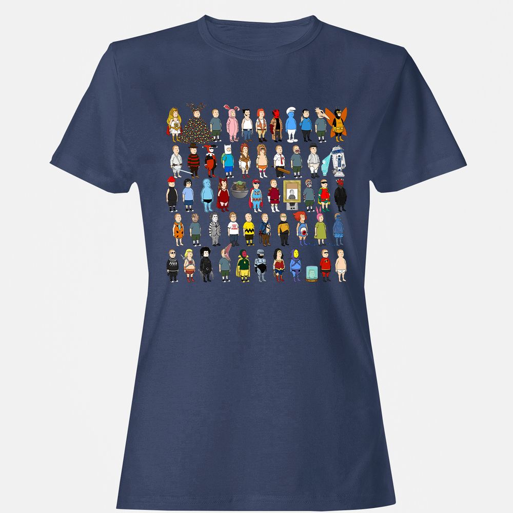 Women's T-Shirt - V4UFQJXL - Navy - 10