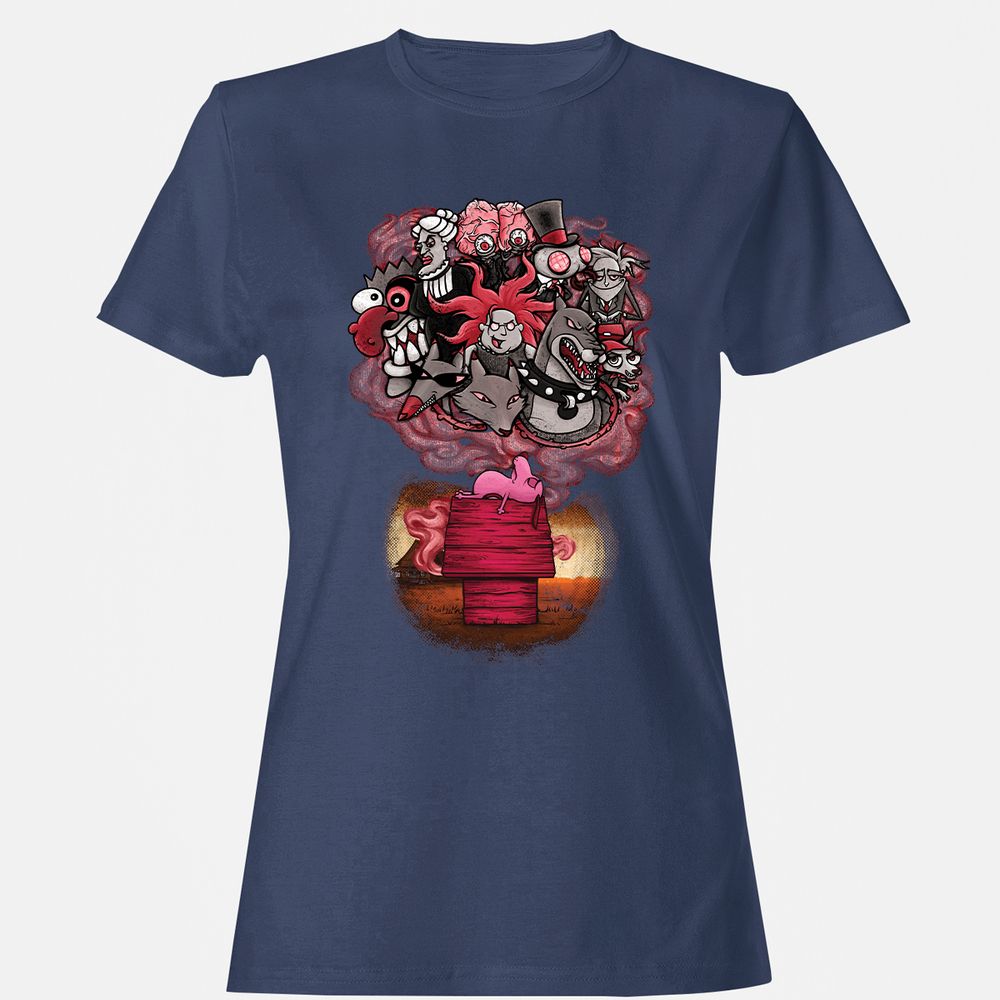 Women's T-Shirt - YQCTWS2W - Navy - 10