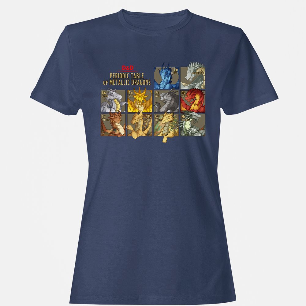 Women's T-Shirt - GU9M4LHF - Navy - 10