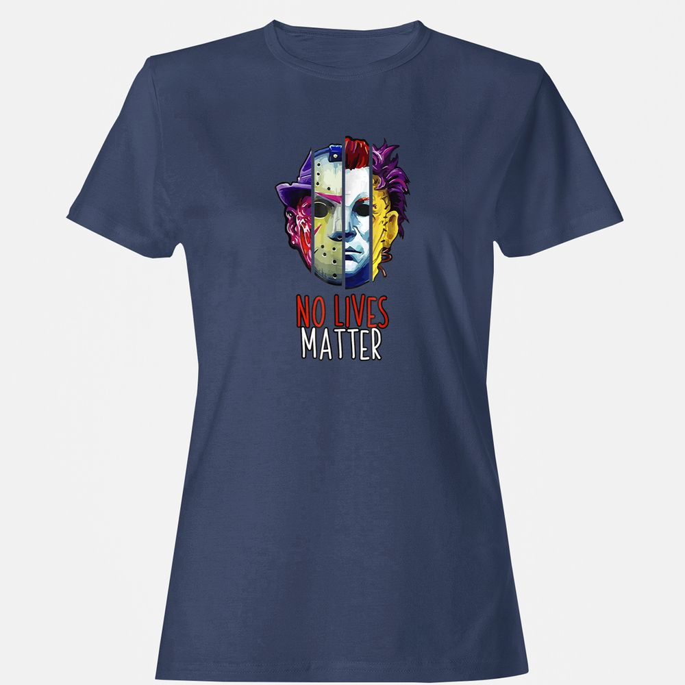 Women's T-Shirt - E7JKGW7L - Navy - 10