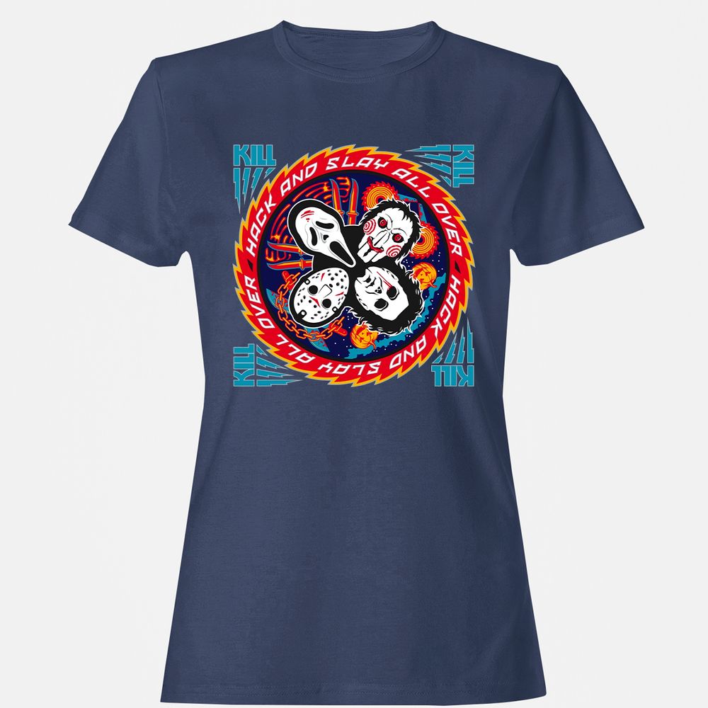 Women's T-Shirt - U7S9GNS3 - Navy - 10