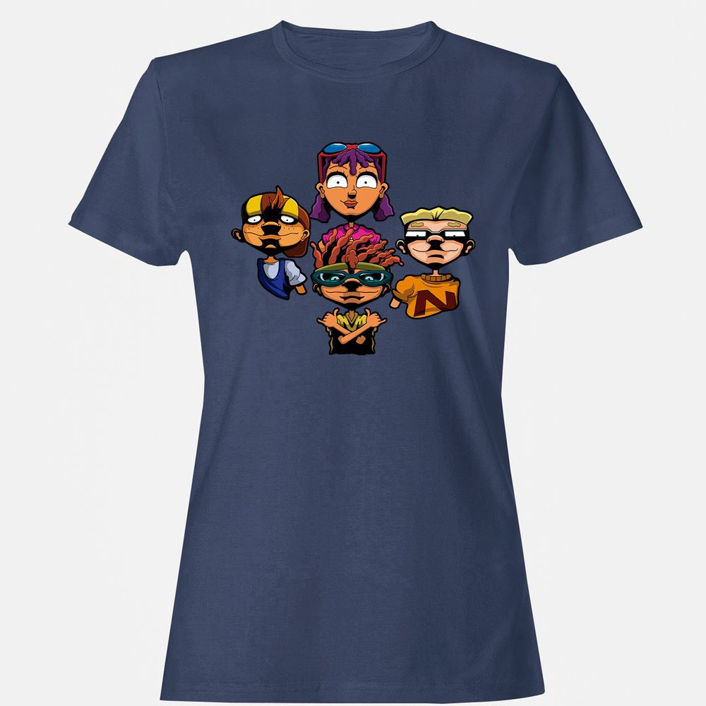 Women's T-Shirt - 6LV52FGY - Navy - 10