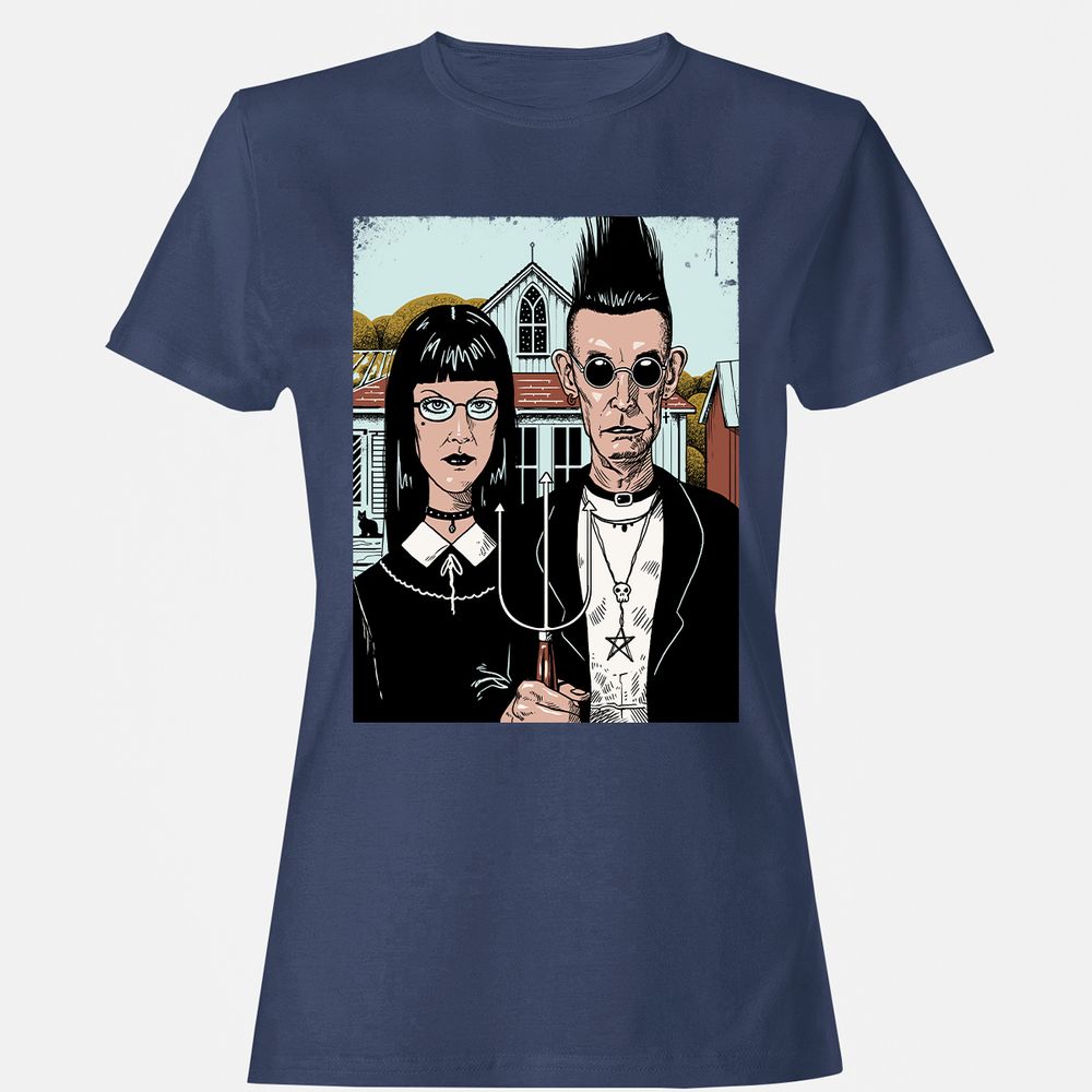 Women's T-Shirt - KY98DPD8 - Navy - 10