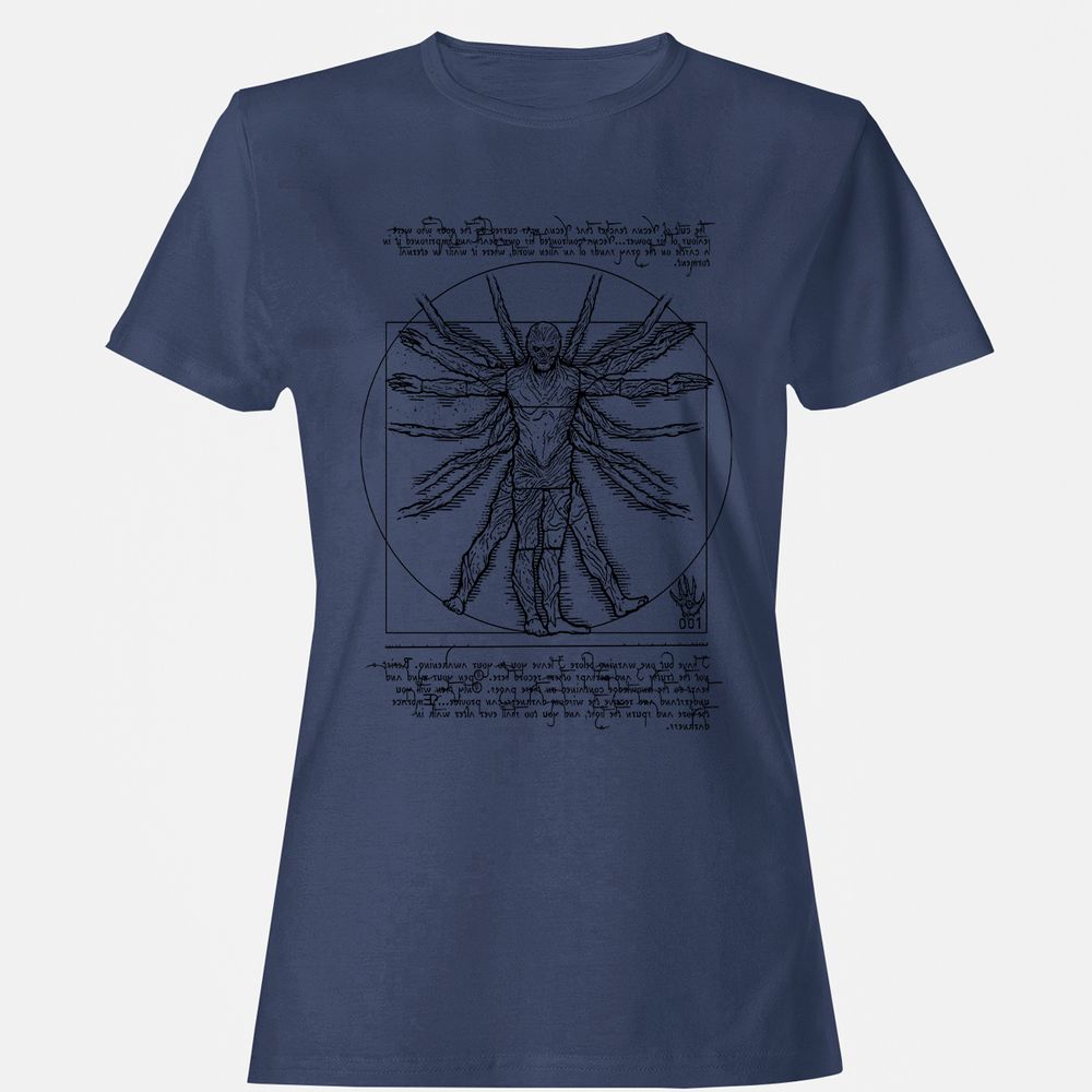 Women's T-Shirt - 76J3YFX2 - Navy - 10