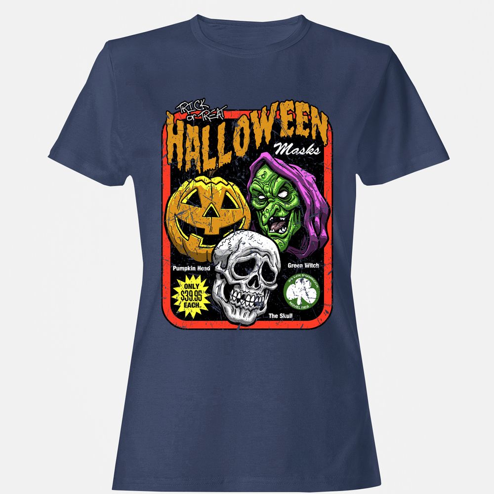 Women's T-Shirt - YX4VNJKJ - Navy - 10