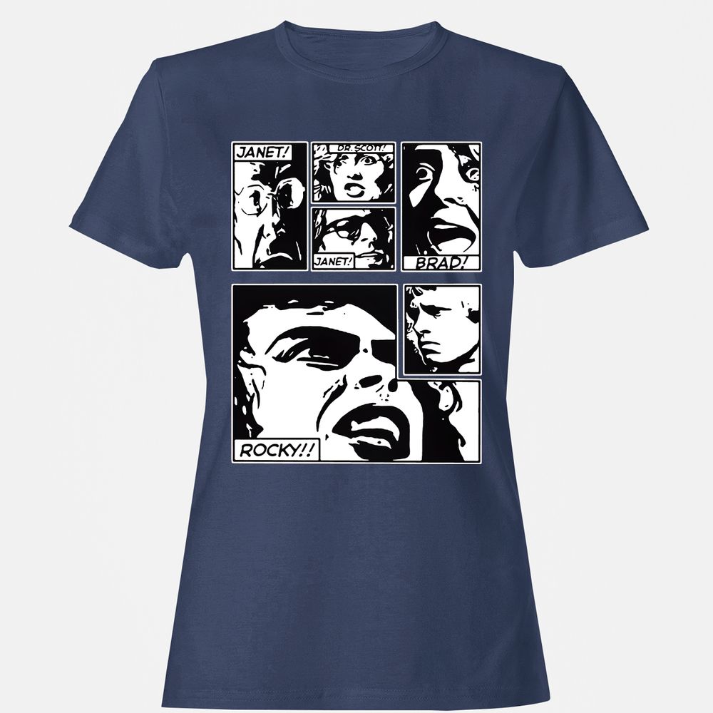 Women's T-Shirt - 5QGZ3CJH - Navy - 10