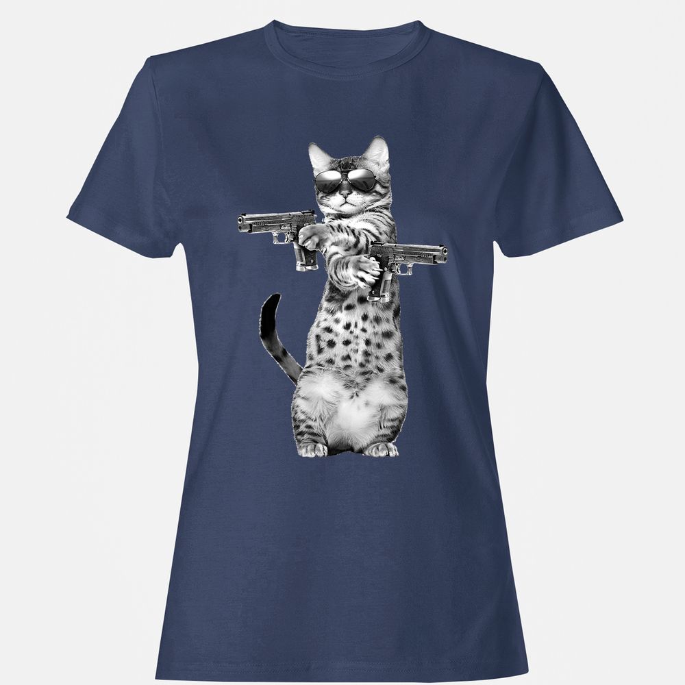 Women's T-Shirt - 62H3HL5J - Navy - 10