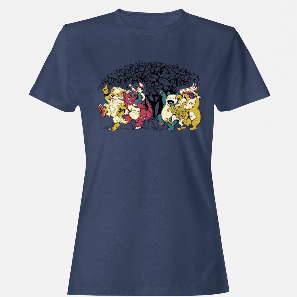 Women's T-Shirt - LTQRQBEW - Navy - 10