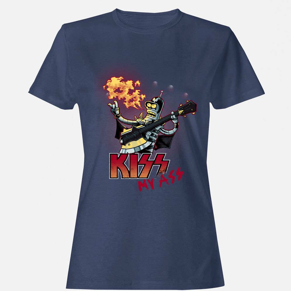 Women's T-Shirt - VLU86NX6 - Navy - 10