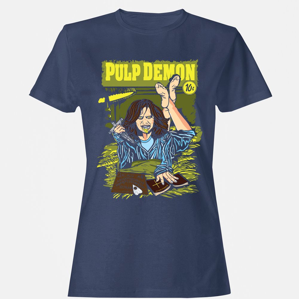 Women's T-Shirt - A2WZBV7P - Navy - 10