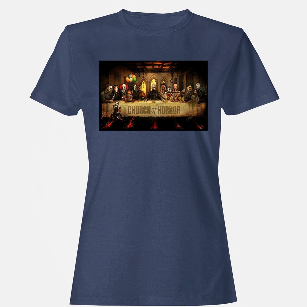 Women's T-Shirt - BZX9RVZU - Navy - 10