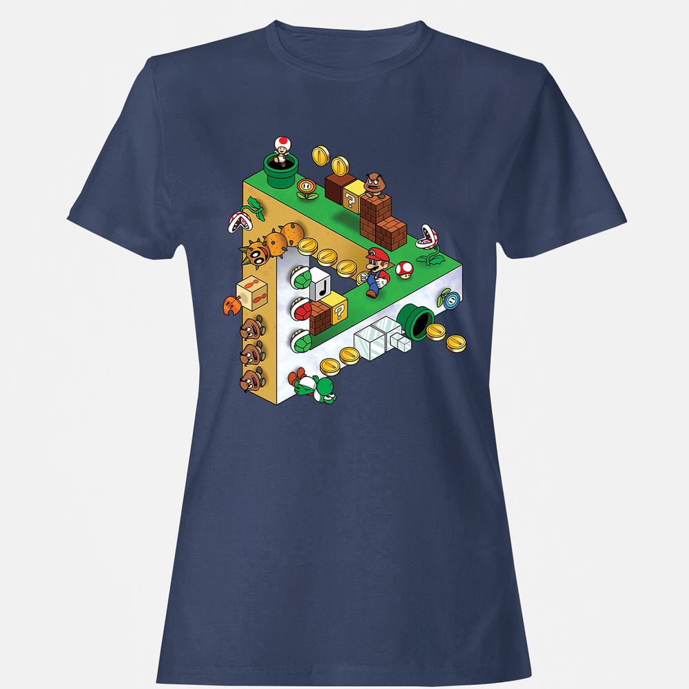 Women's T-Shirt - NYLFH8NJ - Navy - 10