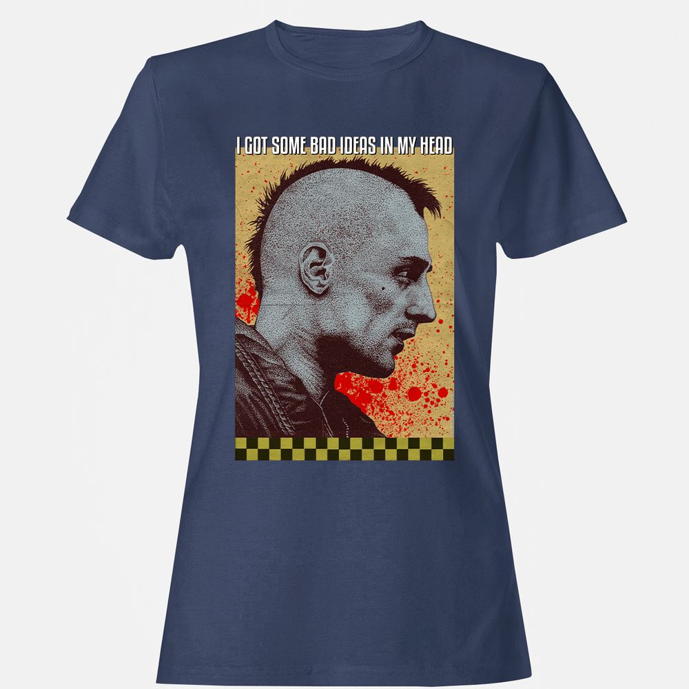 Women's T-Shirt - Q286XVZE - Navy - 10
