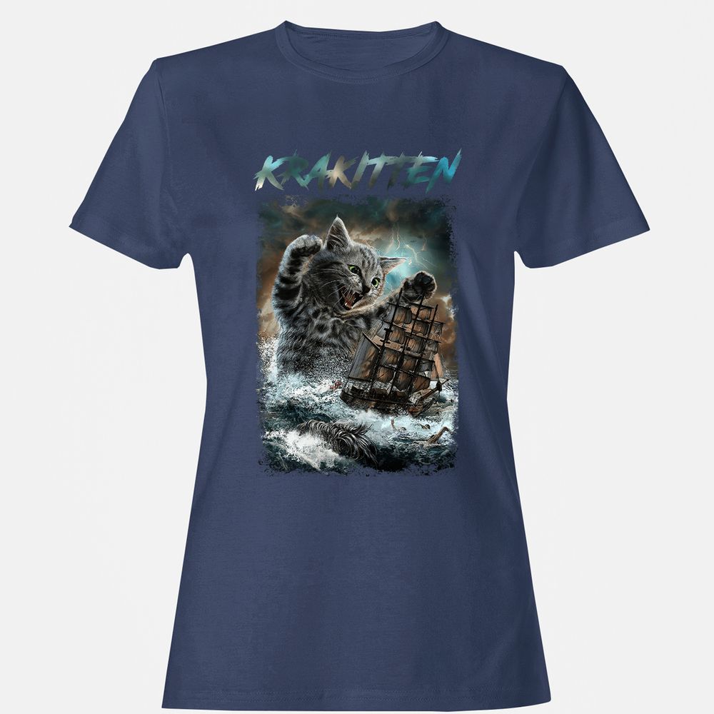 Women's T-Shirt - 9NCD9F6A - Navy - 10