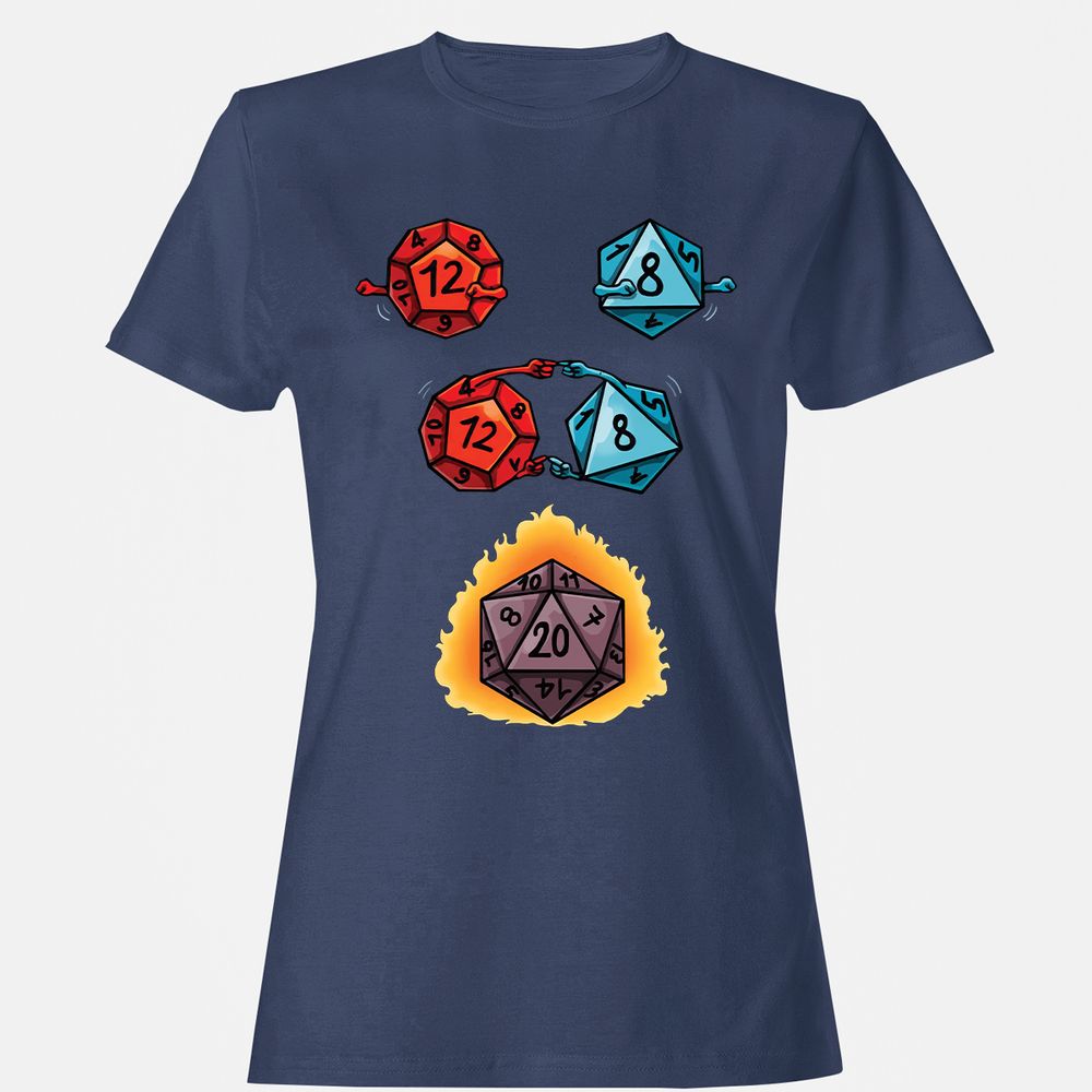 Women's T-Shirt - BS7XQ86N - Navy - 10