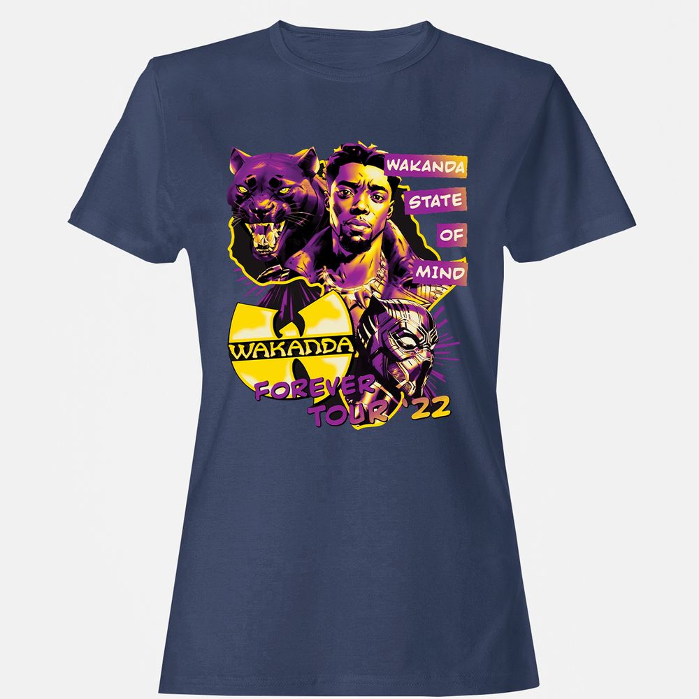 Women's T-Shirt - L3YZER4B - Navy - 10