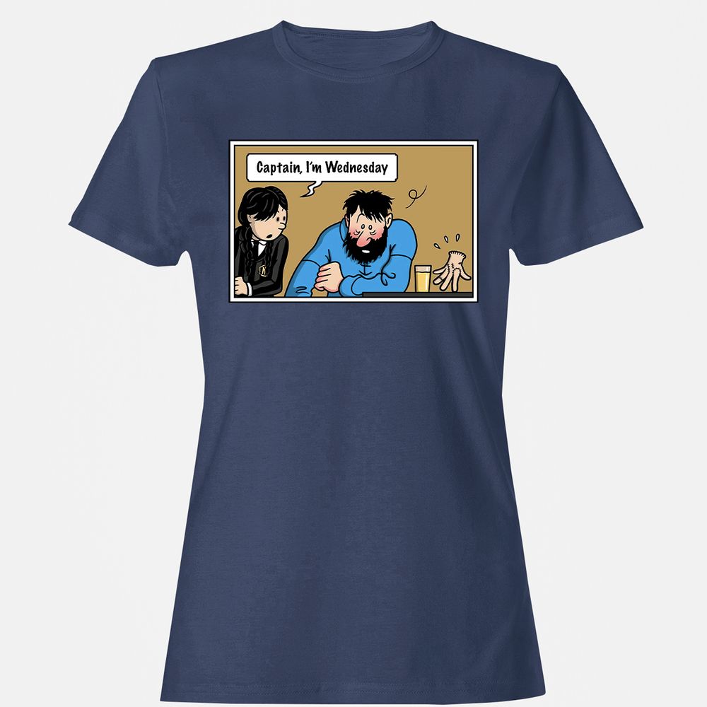 Women's T-Shirt - EQNFK7Y6 - Navy - 10