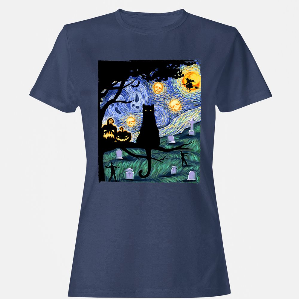 Women's T-Shirt - KH1BEVYS - Navy - 10